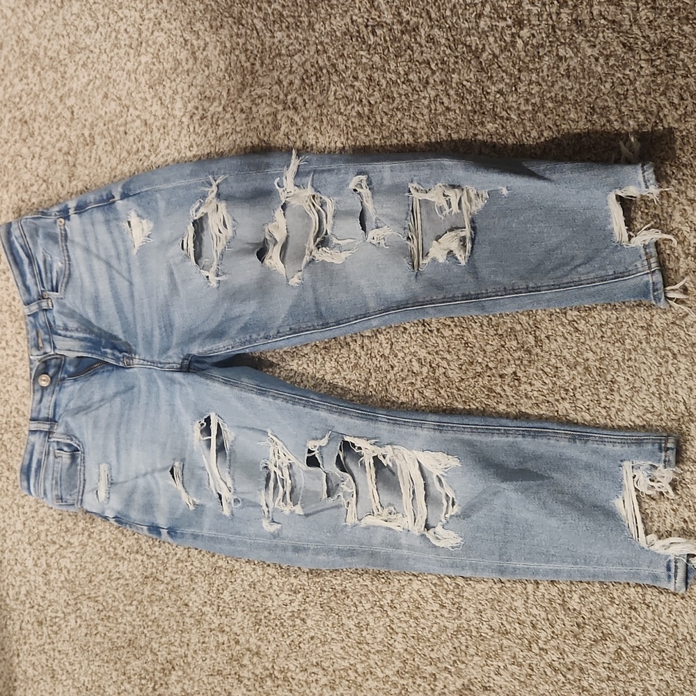 Distressed jeans